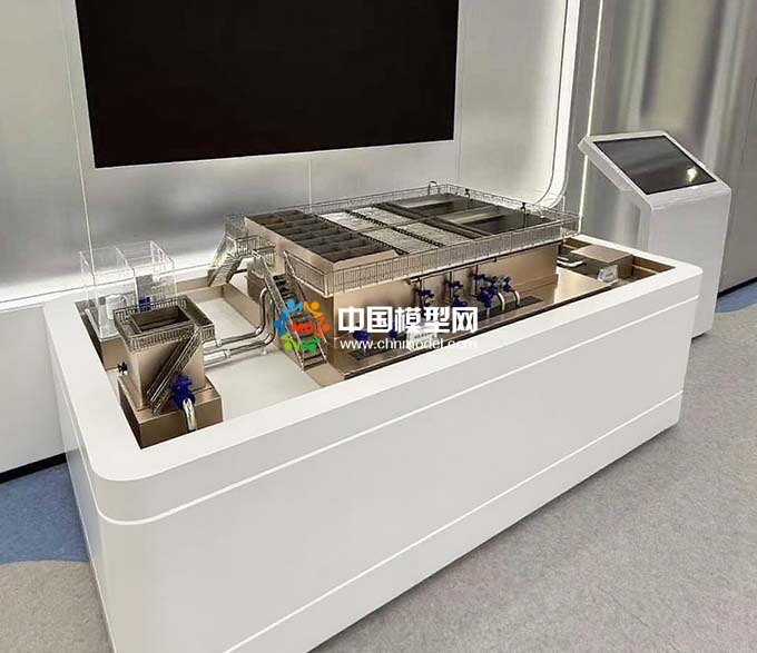 一體化常規水處理系統沙盤模型