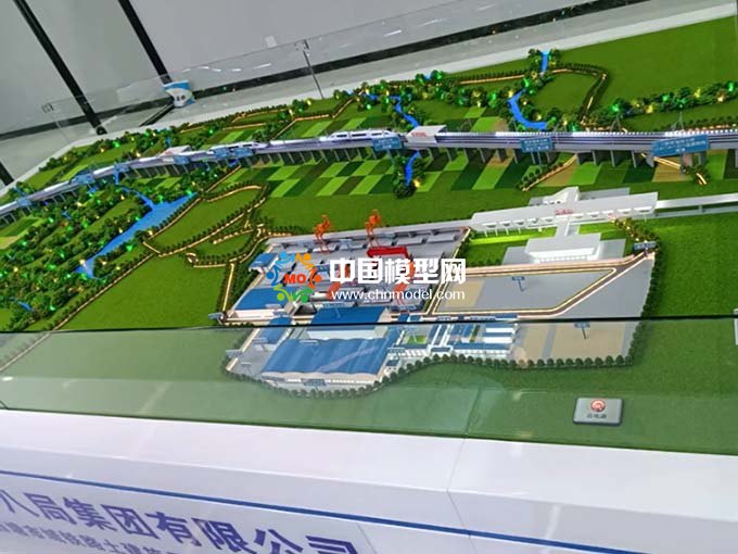 嘉善至西塘市域鐵路土建施工SG5標預制梁場沙盤模型