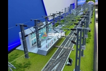 車站接觸網(wǎng)絕緣錨段關(guān)節(jié)沙盤模型