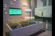 風能供電，太陽能供電供熱沙盤模型