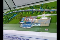 嘉善至西塘市域鐵路土建施工SG5標(biāo)預(yù)制梁場(chǎng)沙盤模型