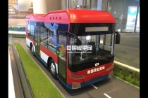 氫燃料電池公交車模型，氫能源大巴車模型